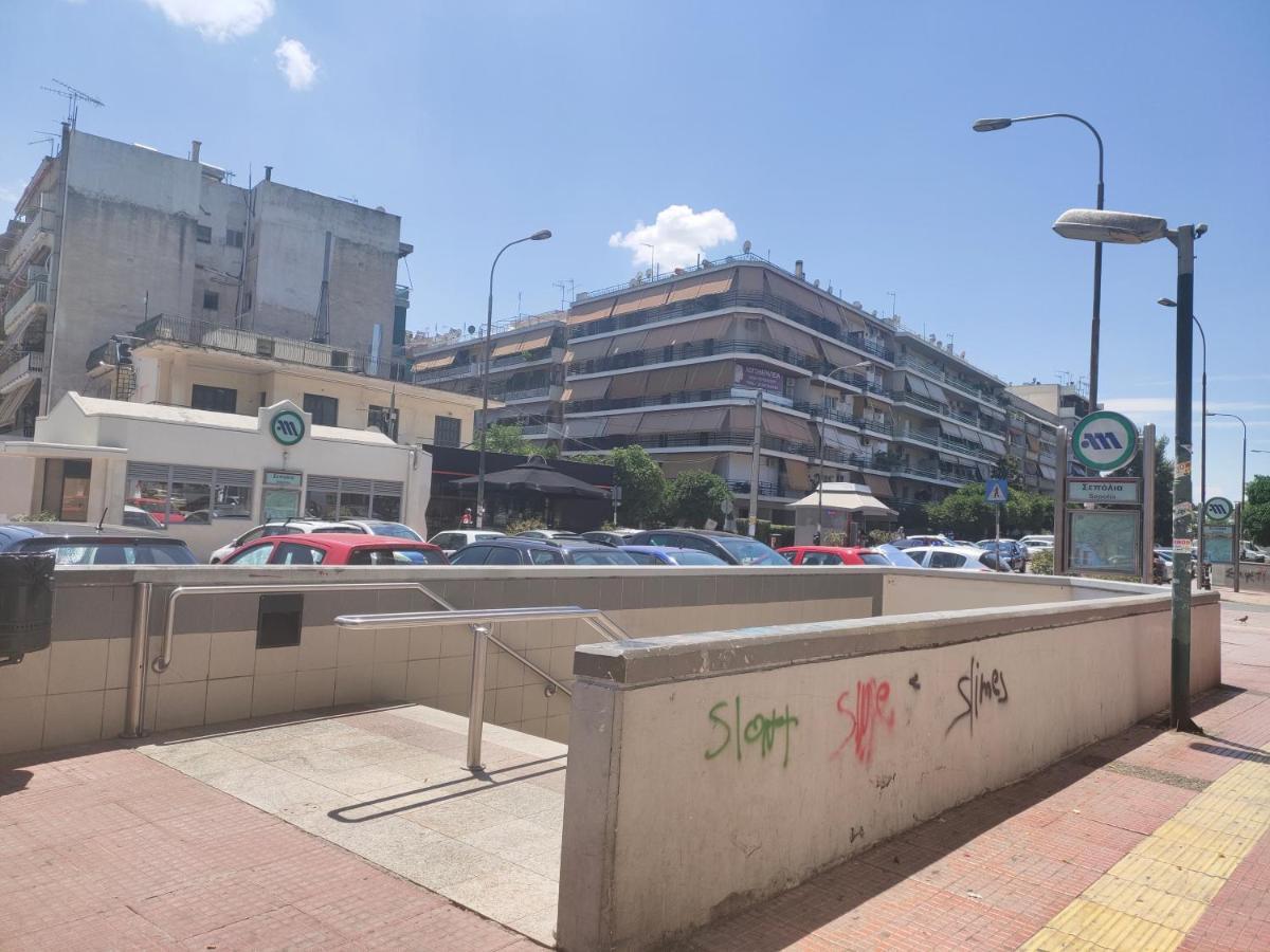 Wsd Hera Luxury Stylish 2Bd Apt With City View Balcony Near Merto Athene Buitenkant foto